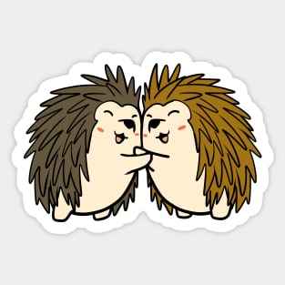 Hedgehog Hugs Sticker